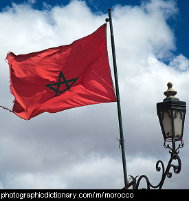 Photo of the Moroccan flag