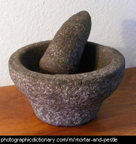 Photo of a mortar and pestle