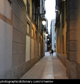 Photo of a narrow street