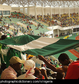 Photo of the Nigerian flag