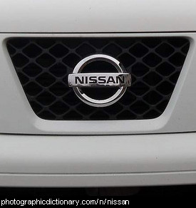 Photo of a Nissan badge