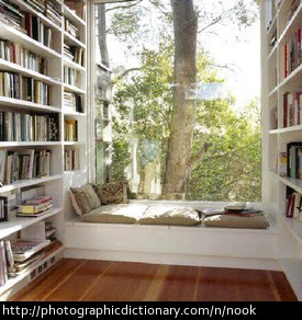 Photo of a reading nook