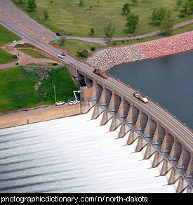 Photo of Garrison Dam, North Dakota