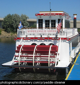 Photo of a paddlesteamer