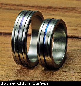 Photo of a pair of rings.