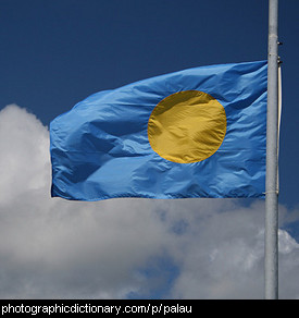Photo of the Palauan flag