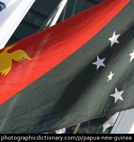 Photo of the Papua New Guinea flag