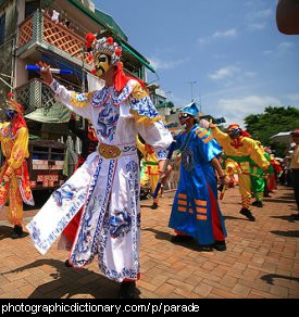 Photo of a parade