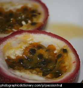 Photo of passionfruit