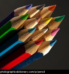 Photo of coloured pencils