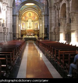 Photo of some church pews