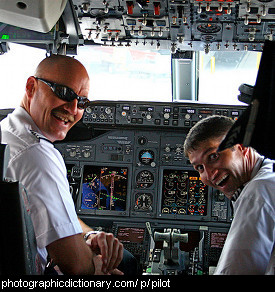 Photo of two pilots