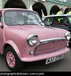 Photo of a pink car