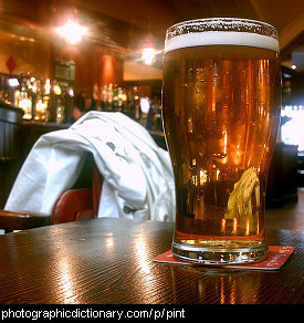 Photo of a pint of beer