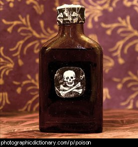 Photo of a bottle of poison