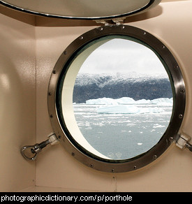 Photo of a porthole.