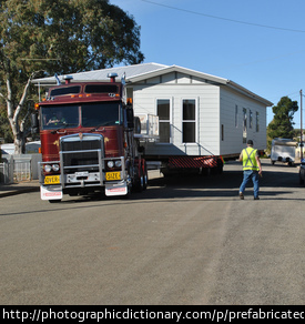 Photo of a prefabricated house