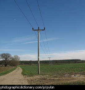 Photo of power pylons