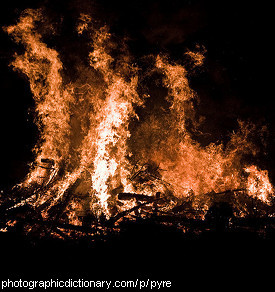 Photo of a pyre