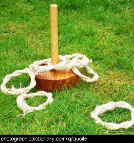 Photo of a game of quoits