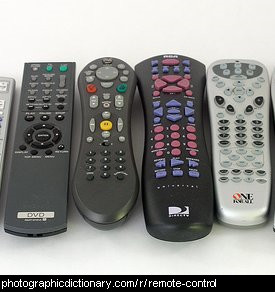 Photo of some remote controls