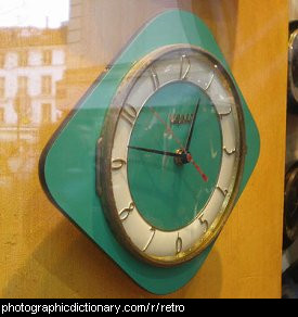 Photo of a retro clock
