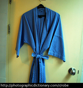 A bath robe.