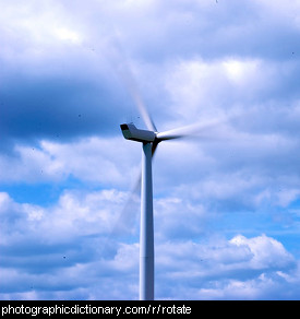 Photo of a wind turbine