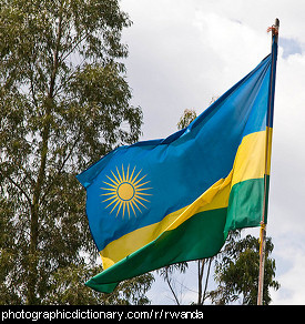 Photo of the Rwandan flag