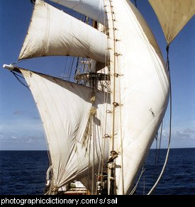 Photo of sails on a ship