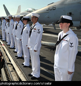 Photo of sailors in the navy