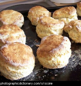 Photo of a tray of scones