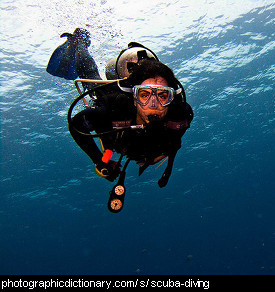 Photo of someone scuba diving