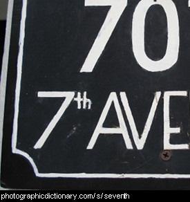 Photo of a sign that says 7th