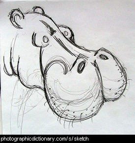 Sketch of a hippo