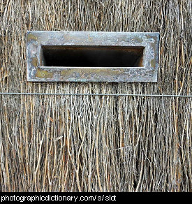 Photo of a letterbox slot