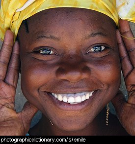 Photo of a woman smiling