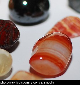 Photo of smooth polished stones
