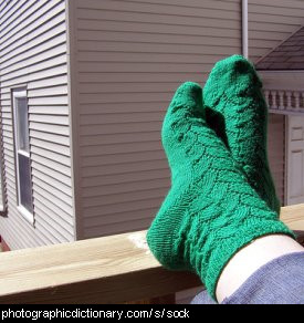 Photo of some green socks