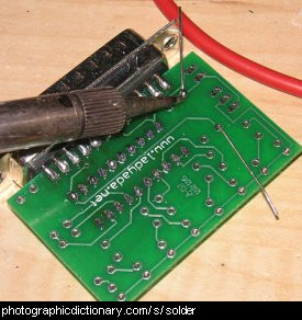 Photo of solder