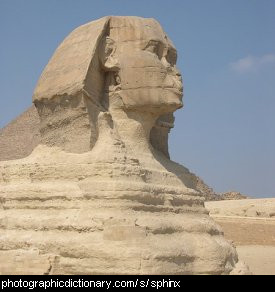 Photo of a sphinx in Egypt
