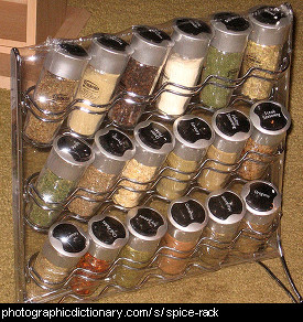 Photo of a spice rack