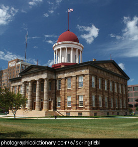 Photo of the old Capital building in Springfield