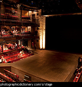 Photo of a theatre stage