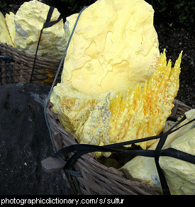 Photo of sulfur