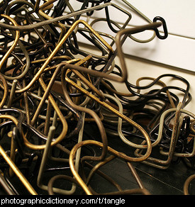 Photo of tangled wire