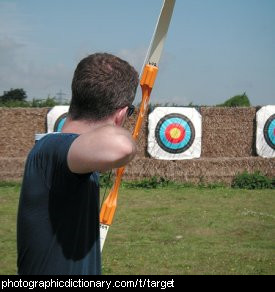 Photo of an archery target