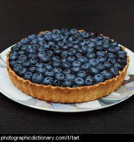 Photo of a blueberry tart
