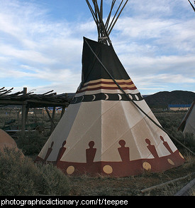 Photo of a teepee