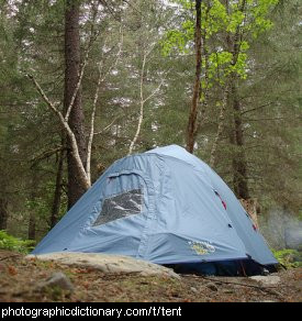 Photo of a tent